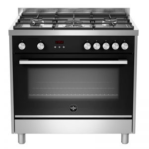 LA GERMANIA Freestanding Cooker 90 x 60 cm 5 Gas Burners In Stainless X Black Color TUS95C81BX/2